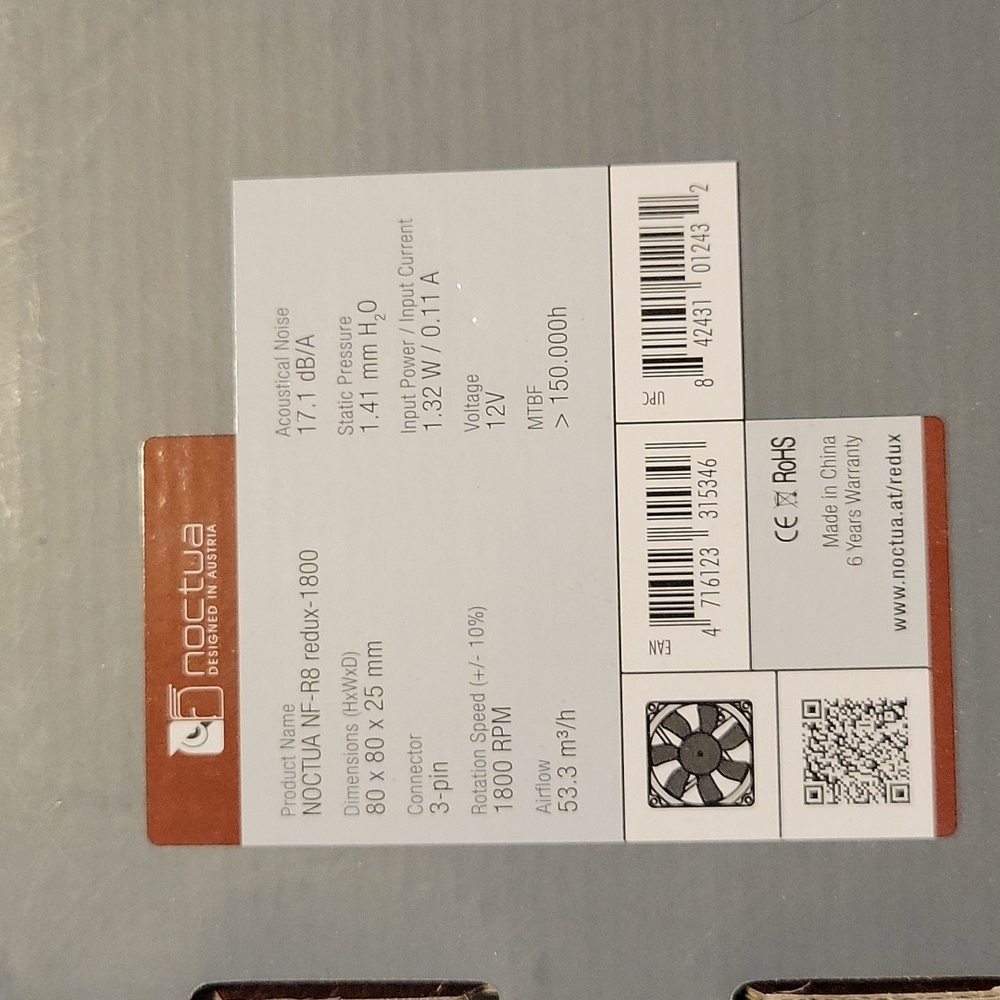 NOCTUA NF-R8 redux 1800